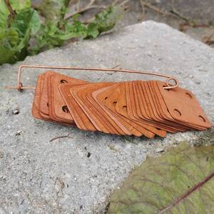 Tarjetas de Tejido de Madera Pulida con Arte Folclórico Ecológico Personalizadas, Cortadas con Láser, Cuadradas de 1.9x1.9 Pulgadas, 4 Agujeros, Herramientas de Telar DIY, Artesanía Hecha a Mano - Product Image 4