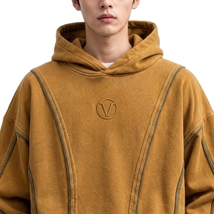 Ensemble sweat à capuche et short en coton personnalisé pour homme, coupe ample, poches latérales, style streetwear, tenue de printemps, ensemble de survêtement - Product Image 4