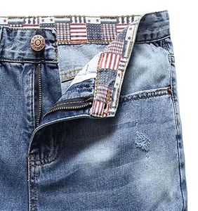 Shorts en jean pour hommes 100% coton, taille élastique, séchage rapide, respirant, mode moderne, confortable, vêtements d'été, commandes en gros - Product Image 6