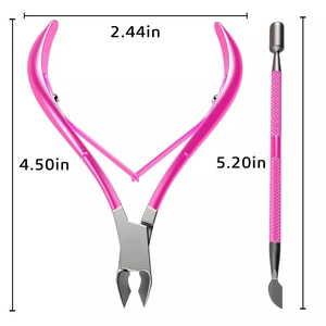 Coupe-cuticules incurvé en acier inoxydable pour manucure et pédicure - Soin des ongles - Utilisation en salon et à domicile - Product Image 2