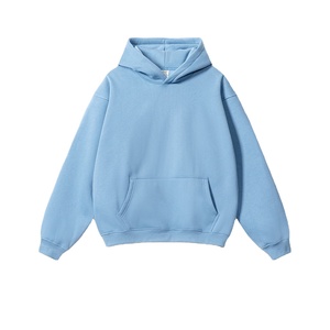 เสื้อฮู้ดดี้โอเวอร์ไซส์ผ้าฟลีซคอตตอน 100% หนัก 350 กรัม ระบายอากาศได้ดี ทรงหลวม ใส่ได้ทั้งชายและหญิง  แบบเรียบ  ODM - Product Image 1