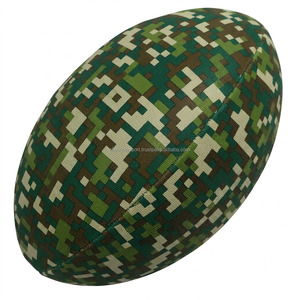 Ballon de rugby d'entraînement 100 % personnalisé et durable avec vessie en caoutchouc latex pour usage promotionnel ou professionnel - Product Image 3