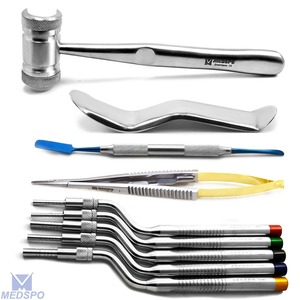 Ensemble d'instruments de chirurgie péri-dentaire de haute qualité en acier inoxydable allemand, réutilisables, autoclavables, certifiés CE - Product Image 1