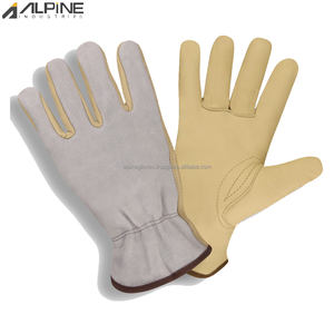OEM venta al por mayor de guantes de conducción de cuero de oveja logotipo personalizado y color para adultos Forro de algodón equipo de seguridad con personalización de color de logotipo - Product Image 5