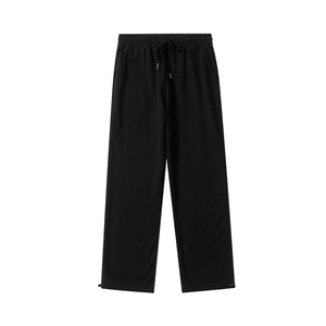OEM ODM Custom Logo Men's Drawstring Pants Wide Leg Cotton <b>Trousers</b> with Private Label & Custom Service - Product Image 5