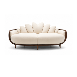 Sofá Tapizado de Lujo Premium para Hotel, Resort, Villa, Apartamento, Vestíbulo, Sala de Estar Moderna, Muebles de Madera Sólida - Product Image 2