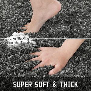 Hot Selling 17"x24" Microfiber Bath <b>Mat</b> Super <b>Absorbent</b> Non-Slip Floor Thick Plush Shaggy Tufted Bathroom Rug Washable Hotel - Product Image 3