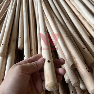 Wooden Broom Handle From Viet Nam, Mop Sticks Wood, Natural Eucalyptus Wooden Broomstick Broom and Dustpan Set with Long Handle - Product Image 3