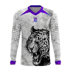Meilleures ventes : Rashguard MMA unisexe à manches longues, coupe ajustée, col en V, imprimé dragon, anti-humidité, pour sports de plein air - Product Image 1