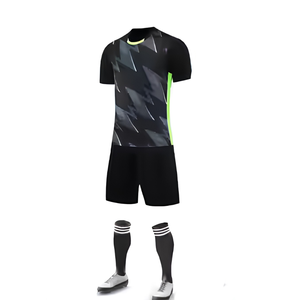 Conjunto de Camisetas de Fútbol Personalizadas, Camiseta de Fútbol Personalizada de Poliéster de Secado Rápido con Cuello en V, Venta al Por Mayor, Fabricante OEM - Product Image 2