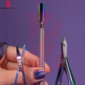 Empujador de Cutículas Ligero y Personalizable, Herramienta de Acero Inoxidable Duradera, Antideslizante y Fácil de Usar para Manicura y Pedicura en Salón - Product Image 6