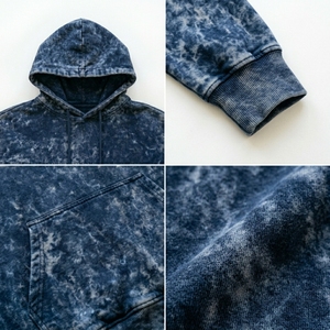 Sweat-shirt à capuche tie-dye pour homme, coupe ample, en coton French Terry, décontracté, pour l'automne, avec poche - Product Image 6
