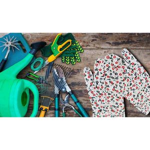 Confezione 600 guanti di cotone a puntino singolo lato per le signore motivo floreale in PVC punteggiato fascia elastica per la schiena guanti protettivi da giardino - Product Image 4