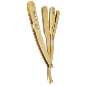 Accessoire de soin personnel compact, rasoir à manche en acier, outil de beauté classique, rasoir à manche en acier - Product Image 3