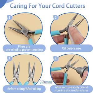 2 Pack Stainless Steel Needle Nose <b>Pliers</b> for Jewelry Making 4-5 Inch <b>Small</b> Chain Nose Craft <b>Pliers</b> - Product Image 2