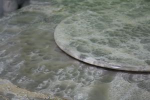 Table en marbre gris imperméfect - Product Image 2