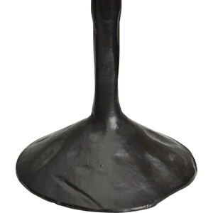 Nordic Style Textured Matte Black <b>Candlestick</b> Set Luxury Forged Metal Diner Candle Holder Vintage Dining Table Fireplace Decor - Product Image 2