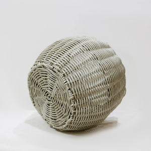 Organizador de mimbre de plástico ecológico elegante, lindo diseño de cara de gatito para accesorios de habitación de guardería ordenados - Product Image 4