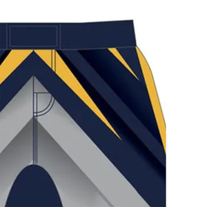 Shorts de bain pour hommes à imprimé géométrique, séchage rapide, taille élastique, taille mi-haute, en polyester, décontractés et sportifs - Product Image 4