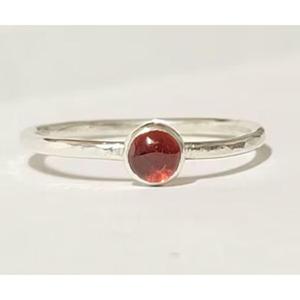 Garnet <b>Emerald</b> Cut 925 Sterling <b>Silver</b> Christian <b>Ring</b> Bezel Setting Minimalist Geometric Style Unisex Wedding Fine Jewelry - Product Image 6