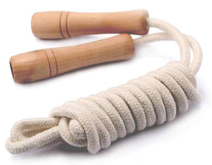 Corde à sauter en coton réglable et lestée pour femmes, adultes et enfants, pour l'exercice physique et le fitness - Product Image 2