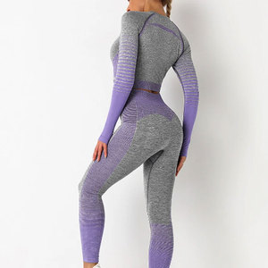 Wholesale Premium Seamless Women <b>Leggings</b> Squat Proof <b>Workout</b> Pants OEM OEM Custom Contour Seamless Yoga <b>Leggings</b> Women Ribbed - Product Image 3