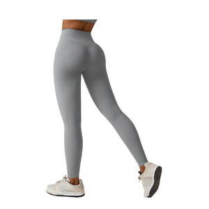 Conjunto de Yoga sin Costuras, Top de Yoga de Manga Larga con Abertura en el Pecho, Leggings de Cintura Alta, Transpirables, 6 Piezas, Resistentes al Viento, Ecológicos - Product Image 4
