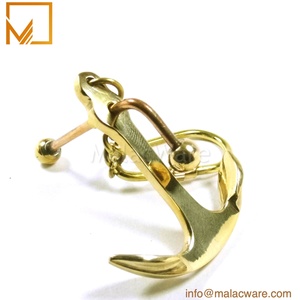 ทองเหลือง Anchor กระเป๋าเครื่องประดับอุปกรณ์เสริมโลหะพวงกุญแจผู้ถือขายส่งการออกแบบหลายทางเลือกนักเรียนโลหะพวงกุญแจ - Product Image 2