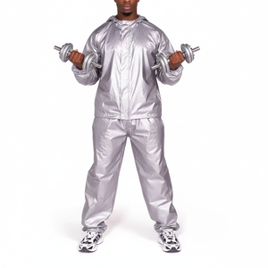 Combinaison de sudation amincissante en fibre de polyester de haute qualité pour hommes et femmes, idéale pour la gym et la perte de poids - Vente en gros OEM - Product Image 1