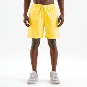 Shorts personnalisés 100% polyester nylon pour hommes, anti-UV, séchage rapide, taille haute avec cordon de serrage, shorts de plage imperméables pour hommes - Product Image 2