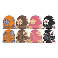 Bonnet tricoté unisexe Y2K en jacquard avec logo personnalisé, dessiné à la main en 3D, de haute qualité, style Sup, broderie personnalisée, hiver