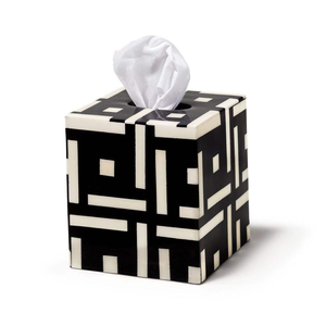 Boîte de rangement pour serviettes en os naturel 100% - Porte-mouchoirs - Utilisation sur la table de cuisine ou de salle de bain - Par Perfect Enterprises - Product Image 3