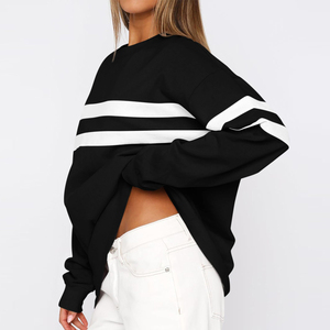 Sweat-shirts à col rond pour femmes, marque privée, fournisseur direct d'usine, en coton, en vente - Product Image 5