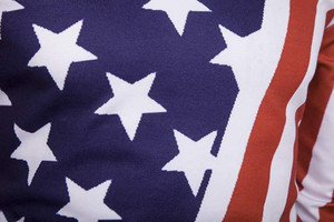 Sudadera con Capucha Personalizada con Bandera Americana, Impresión Digital 3D, 100% Poliéster, Secado Rápido, Estilo Holgado, Venta al Por Mayor - Product Image 5