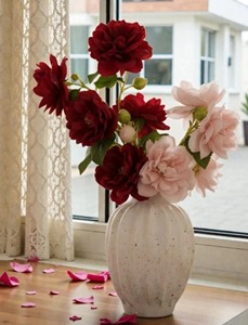 Modern <b>Ceramic</b> Flower <b>Vase</b> White Matte Finish 8-16 Inches Tabletop Decor Exquisite Durable Design - Product Image 1