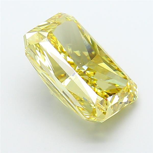 เพชรเม็ดเดี่ยวทรงคุชชั่น เรืองแสง สวยงาม ได้รับการรับรอง CVD สำหรับงานออกแบบเครื่องประดับหรูหรา สีเหลืองเข้ม เพชรเลี้ยงในห้องปฏิบัติการ - Product Image 3