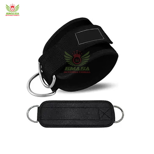 สายรัดข้อเท้าแบบ D-Ring คู่ สำหรับฝึกความแข็งแรงของขา พร้อมสายเคเบิลสำหรับออกกำลังกายในยิม ป้องกันการบาดเจ็บ - Product Image 4