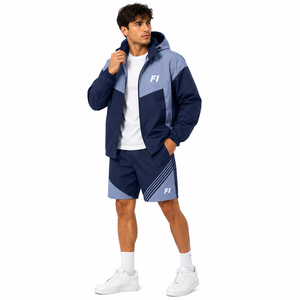 Custom logo Men's Water Reactive <b>Jacket</b> and <b>Waterproof</b> <b>Jacket</b> Shorts Sets <b>Light</b> and Comfortable Running Cycling men's <b>jackets</b> - Product Image 5