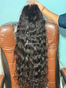 Pelucas de Cabello Humano Rizado Ondulado Natural 150% 180% 200% Pre-Desplumadas con Nudos Decolorados y Encaje Frontal HD - Product Image 5