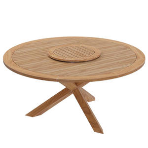 Juego de Muebles de Jardín de Lujo Moderno de 4 Piezas de Madera de Teca Sólida Reciclada, Mesa y Sillas Duraderas para Uso en Villas, Apartamentos y Hoteles - Product Image 6