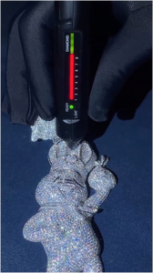 Pendentif 3D en diamant de laboratoire certifié IGI, style dessin animé, pour homme, personnalisé, hip-hop, en argent 925, chaîne en or VVS, bijoux fins - Product Image 4