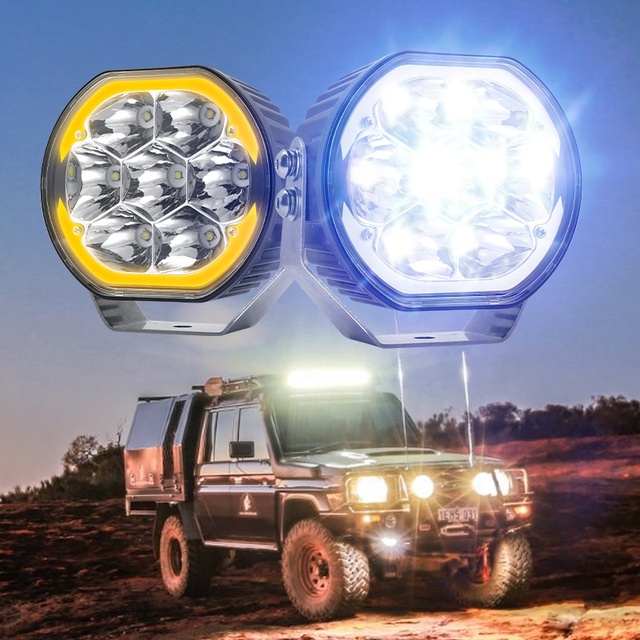 Red Yellow Amber Combination Roof Waterproof Color Modular 42" 50" 52 Inch off Road Led Light bar for Car Truck Atv