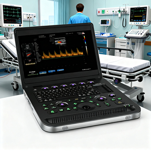 Système d'échographie approuvé <span class=keywords><strong>CE</strong></span>, écran LCD numérique portable de 12 pouces, appareil d'échographie vétérinaire - Product Image 1
