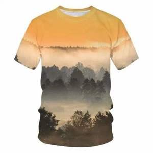 T-shirt décontracté ample en jersey pour homme J1, chaud pour l'hiver, à manches courtes, couleur unie, impression numérique vierge, respirant et doux K4-287 - Product Image 6