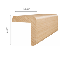 Moulure d'angle en chêne blanc pour recouvrir les interstices entre le mur et la porte ou la fenêtre