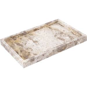 Plateau en pierre de travertin beige fait main pour table basse, centre de table décoratif et accessoires d'intérieur pour salon - Product Image 5