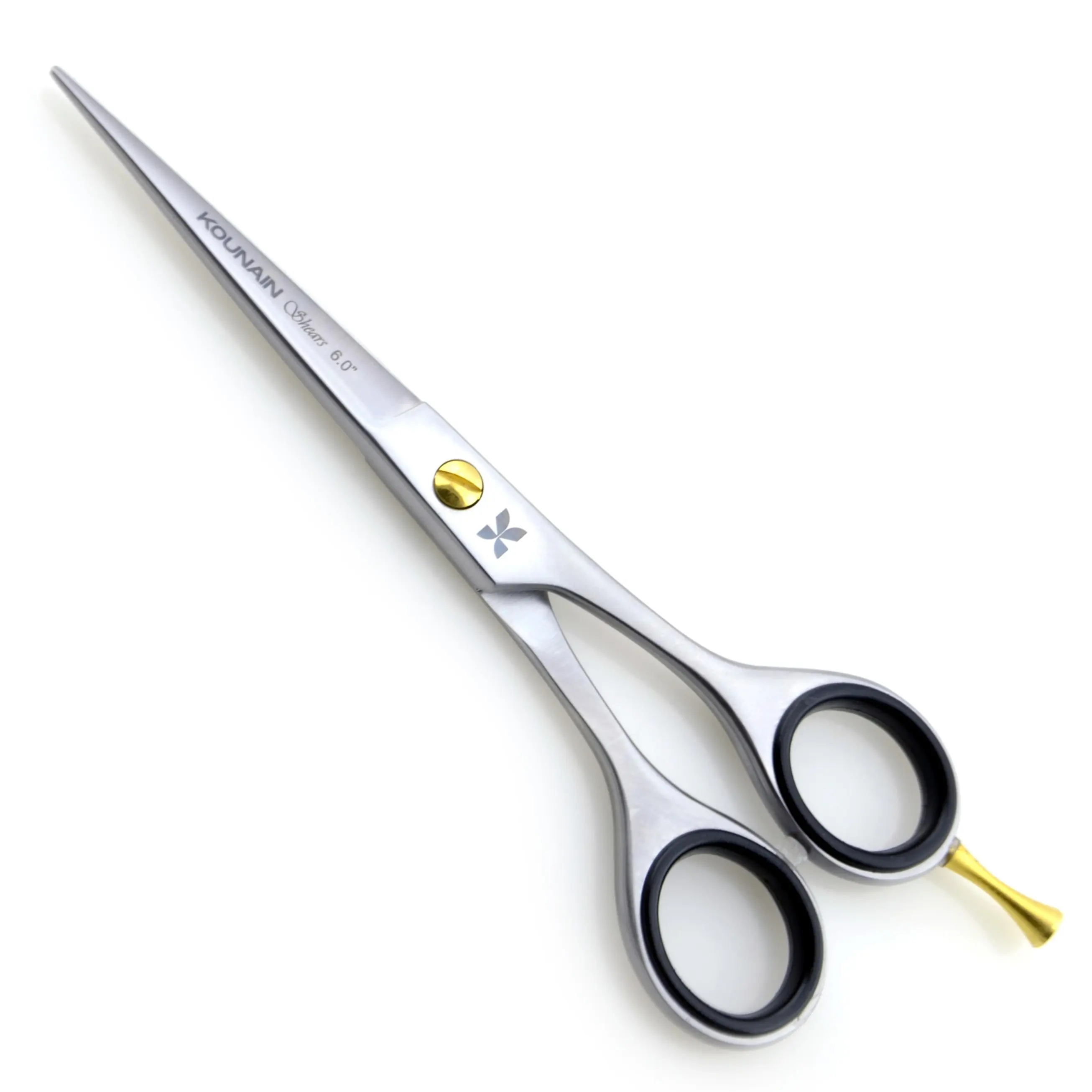 KOUNAIN profesyonel berber saç makas paslanmaz çelik kuaför makas ile 420 mikro testere dişli bıçak