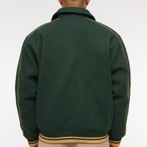 Custom <b>Men's</b> Letterman <b>Jacket</b> Classic Varsity <b>Baseball</b> <b>Jacket</b> Wool Blend Leather Sleeves OEM ODM Wholesale Factory Direct - Product Image 2
