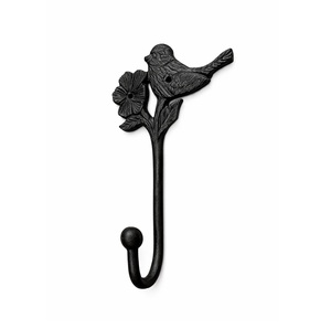 Wrought Iron Metal <b>Kitchen</b> Towel Rack Coat <b>Hooks</b> Black Wall Mounted <b>Hook</b> Hanger Eco-Friendly Space-Saving Multi-Purpose - Product Image 3