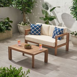 Set da Giardino Elegante con Divanetto e Tavolino per Intrattenimento all'Aperto - Product Image 1
